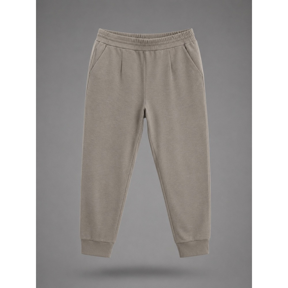 🍁Avia Womens Scuba Pleat Jogger Grey Fog Elastic Waist XL 16-18 RN 52469